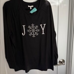 Maurices Black Joy Sweatshirt XXL